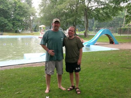 Bob Muir and I in 2006 at his neighborhood pool.
