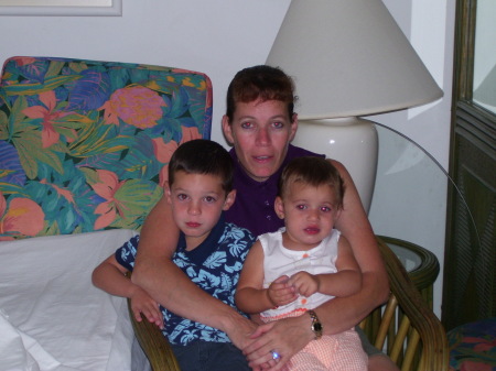 Me and my kids in St Maarten