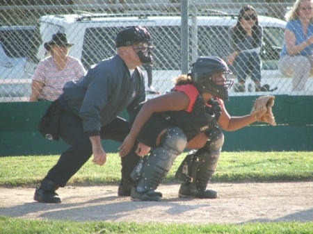 My middle daughter "the catcher"