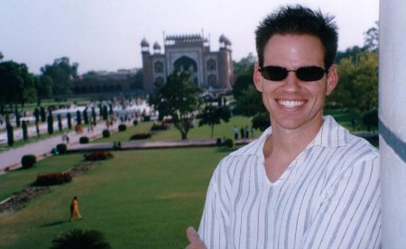 Henry Trotter at the Taj Mahal - India
