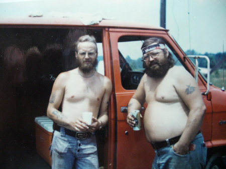 Tom and Chip, Nelson Ledges Quarry 1974