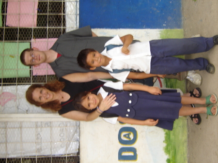 My son Paul and a couple of his students in El Salvador