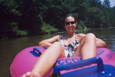 Tubing down the Tacoa River in Georgia