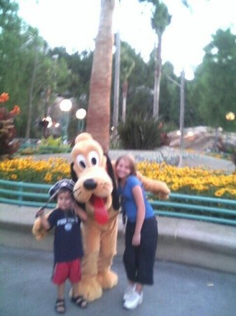 My son, Brandon and daughter, Amanda with Pluto