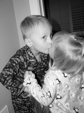 Kisses from big Bro Xmas morning