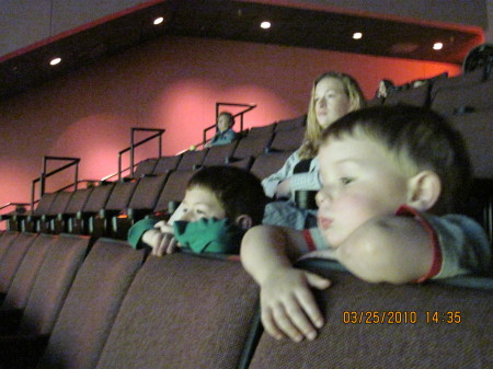 John, Eli and Amy at the IMAX Branson.