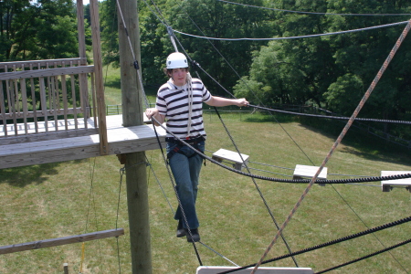 Christopher on Tight rope