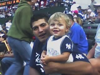 Adam & Drake at a Rangers Game