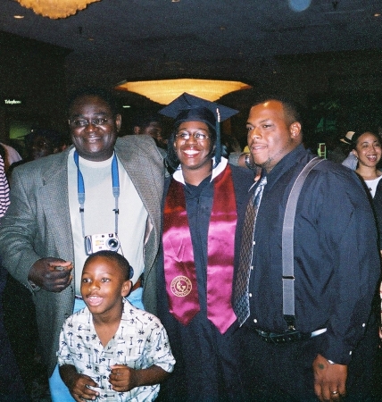 My Dad, Myself, My Husband, and my baby brother