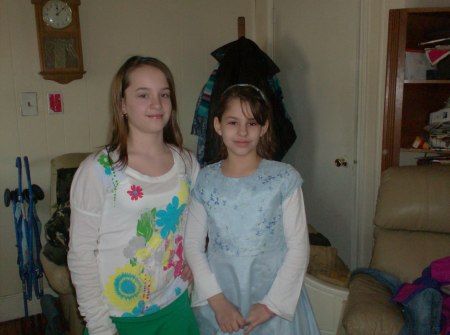 Lacey and Erin, My Twins At Easter 2008,  12 y