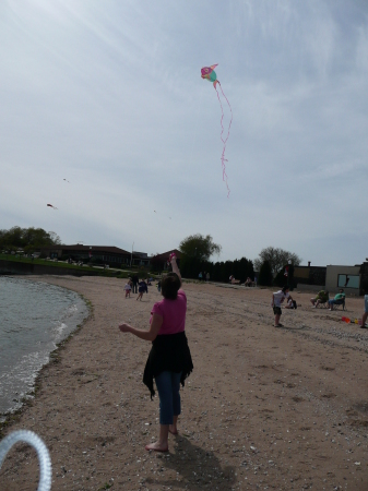 Me flying a kite