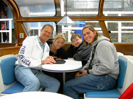 My Jimmie, me, my mom and Jimmie's son James in Amsterdam
