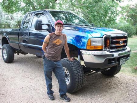 My Truck and I after the Tornado