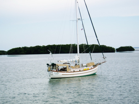 "Kairos" anchored in Cuba right before I lost her in Hurricane Katrina