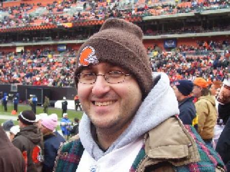 Watching my Cleveland Browns in the cold of winter