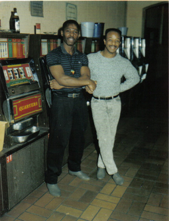 1990 with a partner in a German night club