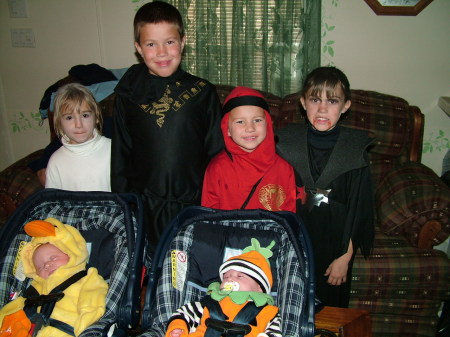 The Grandkids on Halloween '03
