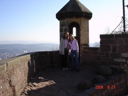My oldest and I at the Wartburg Castle, Germany