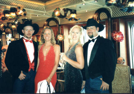 My Husband Kelley, Me, my sister-in-law and her fiance