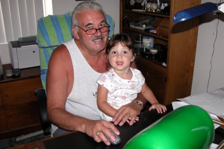 Grandpa John and our youngest Granddaughter Sonya