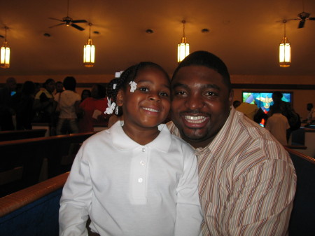 Deja & Daddy at Church