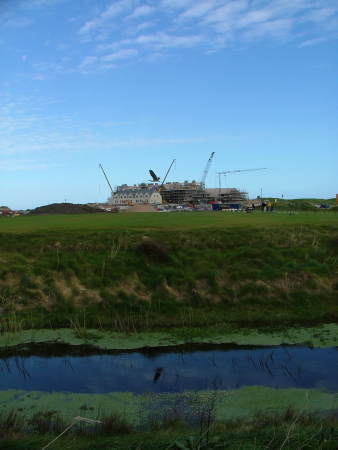 Doonbeg Golf Course during construction of clubhouse