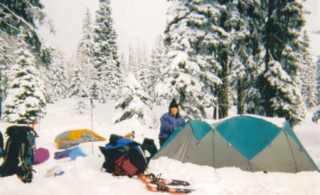 snowshoe trip with scouts