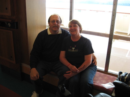 with my wife, Janet, on our Alaskan Cruise  6/07