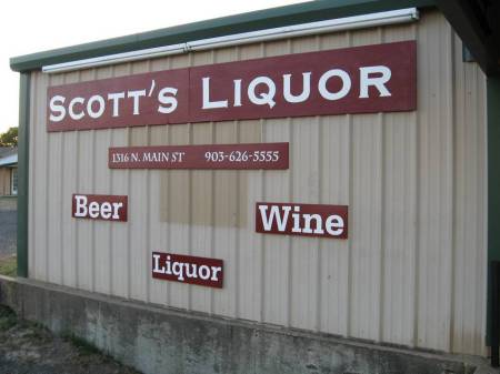 Scott's Liquor Sign