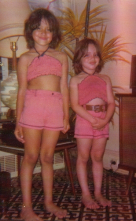 Becky and Me in our tube tops