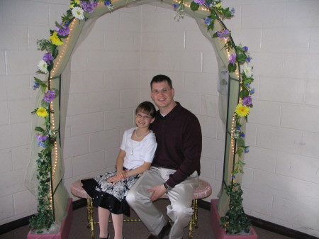 Emily & her daddy at the Cinderella Ball.