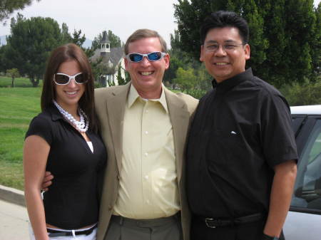 Amanda, Dean and Father Pacheco 4/2/07
