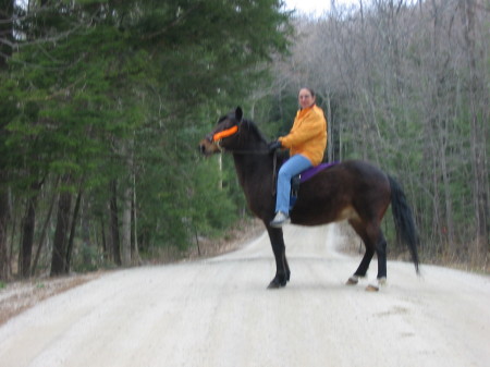 Claudia riding pony, 2006
