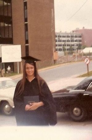 Bonnie's UCONN graduation, 1972