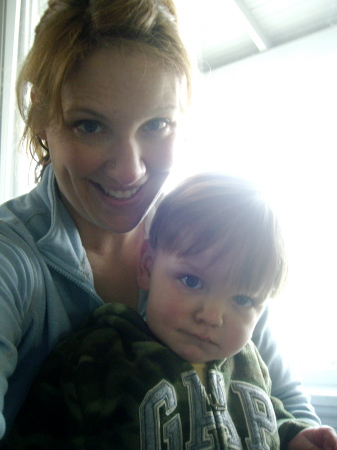 Benjamin and I, April 2008