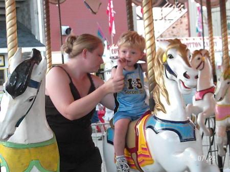 grandson at county fair