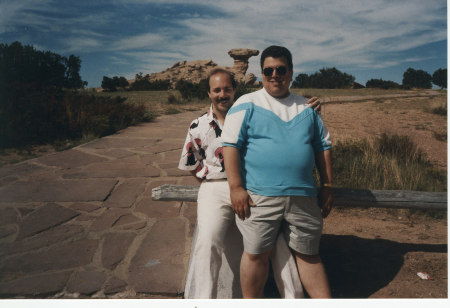 Larry and Arthur at Camel Rock--August 1989