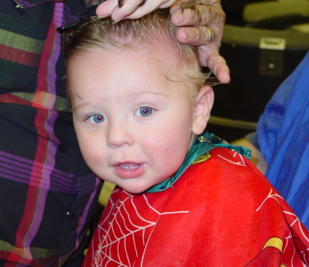 Reed's First Haircut