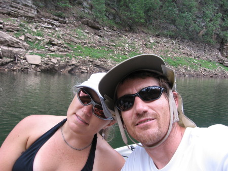 Emy and Sean at Blue Ridge Reservoir July 2006
