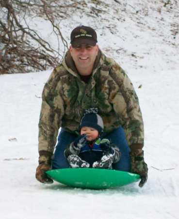 Gabriel and I in the Snow