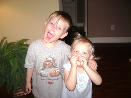 My kids just being silly.