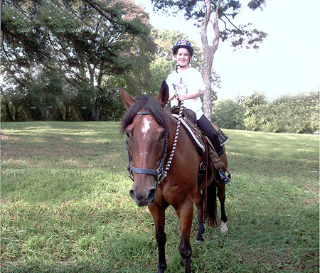 Hayley on Horse at 9