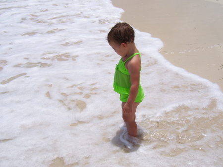 Lacie in 2006 loving the ocean