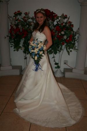 my daughter Ashley on her wedding day