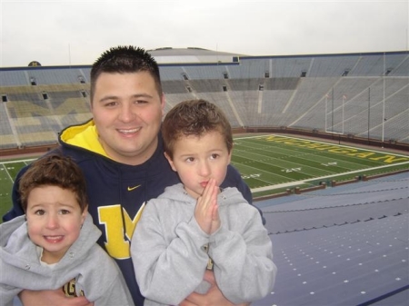 Grandsons, Zack Trent, and daddy Nate