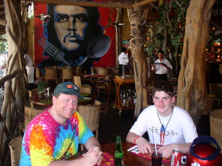 Zach and John in Playa Del Carmen Mexico