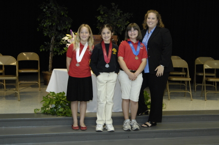 Marissa and her medal