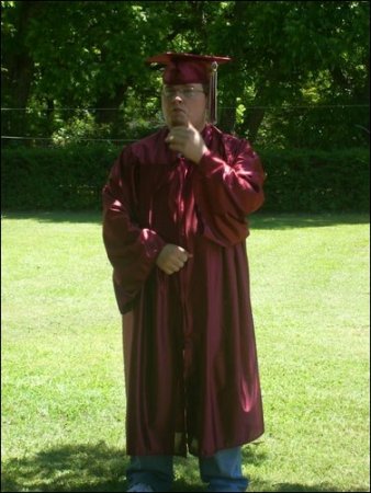 My son Ben and a graduation picture