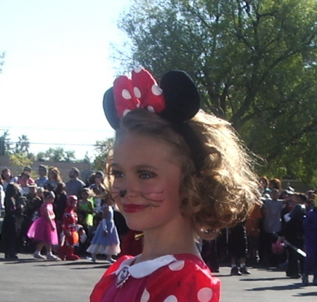 My eight year old "Minnie Mouse"