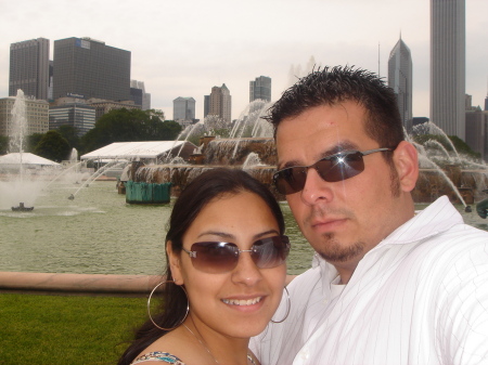 me and my husband in chicago...